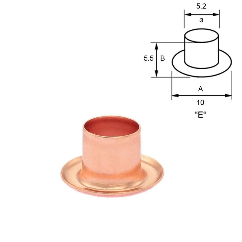 Ösenringe - 5.2 mm rosé gold - 10 Stück
