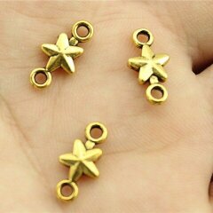 Verbinder "kleiner Stern" golden