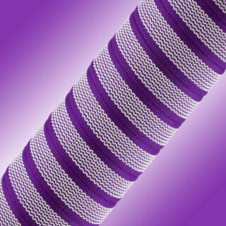 Softgrip Anti-Rutsch Gurtband 20mm violet/weiss