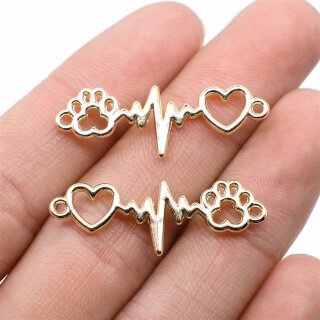 Verbinder "Heartbeat for Dogs" golden