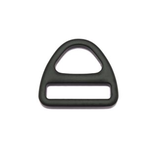 Dreieckiger D-Ring, schwarz 20 mm