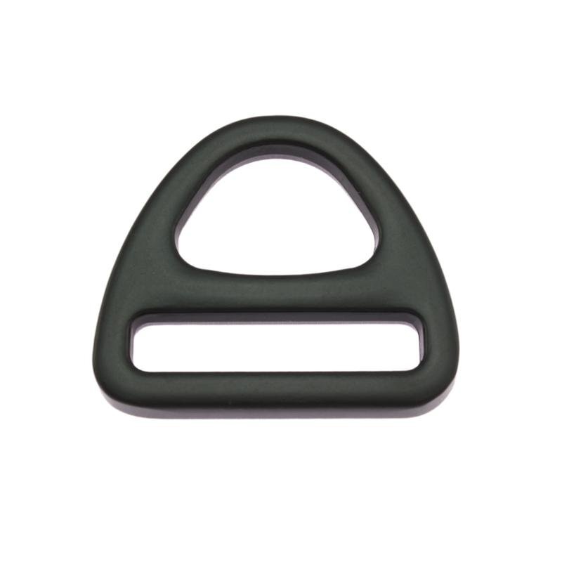 Dreieckiger D-Ring, schwarz 25 mm