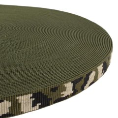 Gurtband camouflage forrest 15 mm