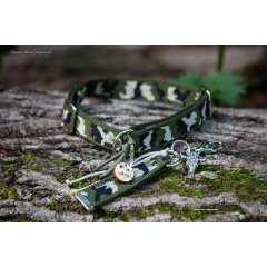 Gurtband camouflage forrest 15 mm