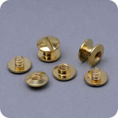 Buchschrauben vermessingt F&uuml;llh&ouml;he 3 mm