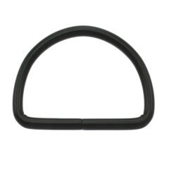 Stahl Halbrundring, D-Ring schwarz 50 mm