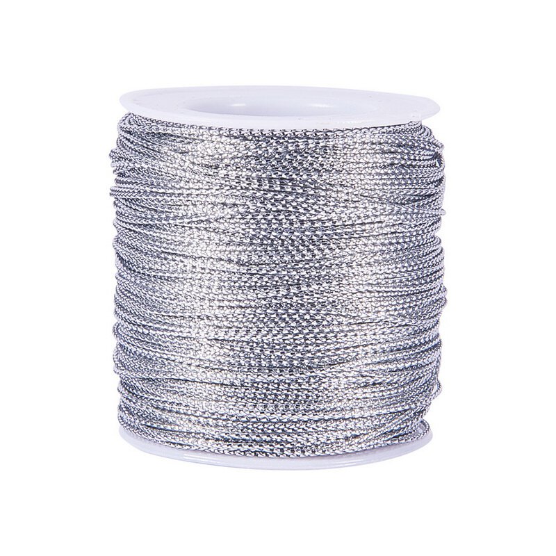 Metallic Cord ca. 2.0 mm silber-glänzend 50 m