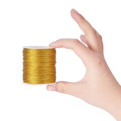 Metallic Cord ca. 2.0 mm gold-glänzend 40 m