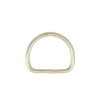 Stahl Halbrundring, D-Ring vernickelt 30 mm