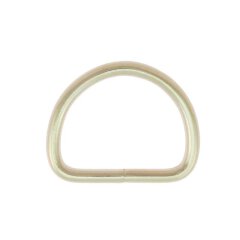 Stahl Halbrundring, D-Ring vernickelt 40 mm