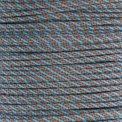 Paracord Typ 3  Helix DNA  chocolate brown - baby blue