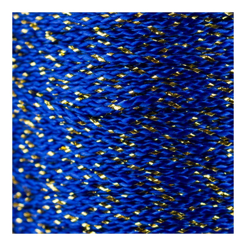 MicroCord 1.18mm electric blue / gold metal x