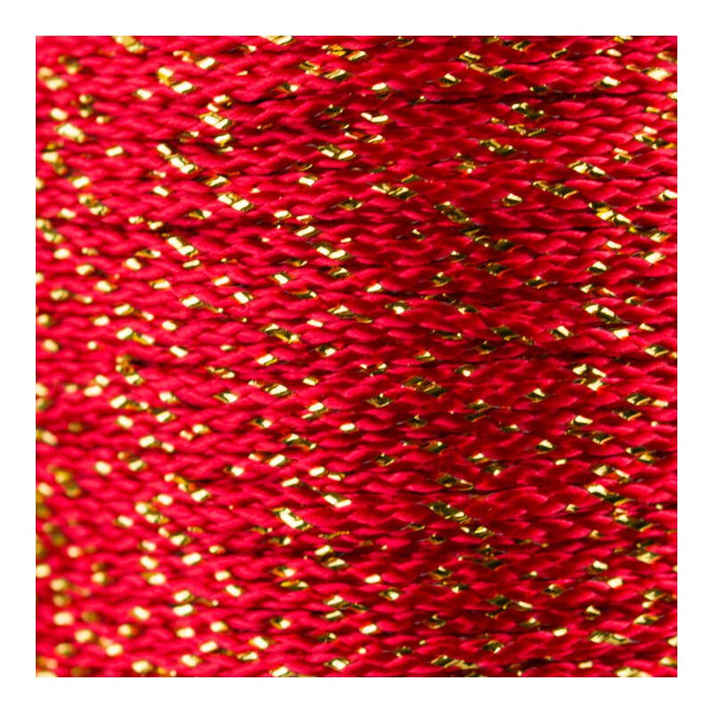 MicroCord 1.18mm imperial red / gold metal x