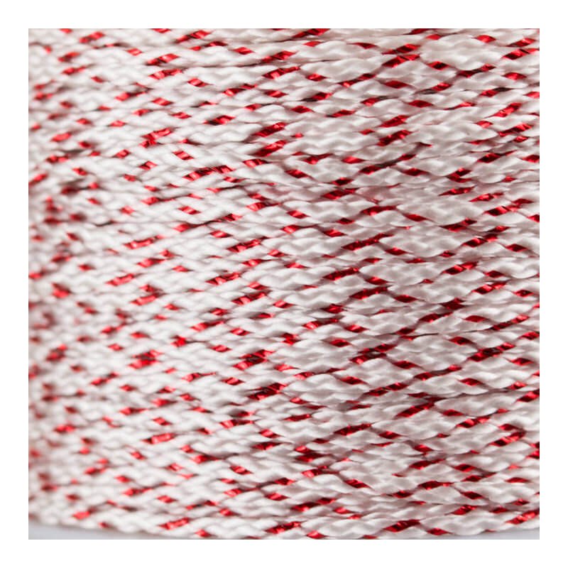 MicroCord 1.18mm white / red metal x