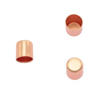 Seilendkappe aus Messing - rosé gold 6 mm