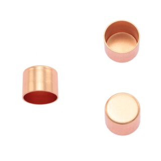 Seilendkappe aus Messing - rosé gold 8 mm