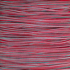 Paracord Typ 2 turquoise / imperial red stripe