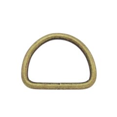 Stahl Halbrundring, D-Ring Antikes Messing