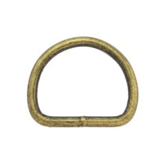 Stahl Halbrundring, D-Ring Antikes Messing