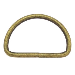 Stahl Halbrundring, D-Ring Antikes Messing 50 mm