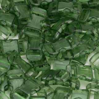 Bunte halbtransparente 10mm Verschlüsse grün