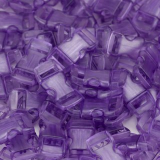 Bunte halbtransparente 10mm Verschlüsse violet