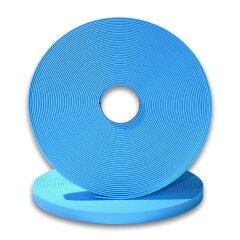 BioThane&reg; Zugstopp- Modul 20 mm, Stahl silbern / skyan