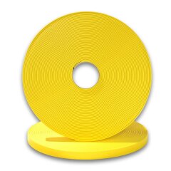 BioThane&reg; Zugstopp- Modul 25 mm, Stahl silbern / yellow