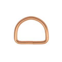 B-Ware: 10 Stk. Stahl Halbrundringe rosé gold 25 mm