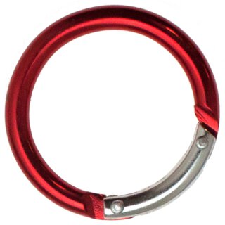 Klickring / Federring Aluminium eloxiert rot