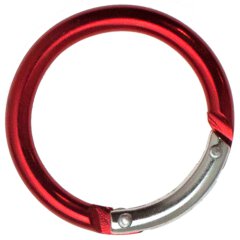 Klickring / Federring Aluminium eloxiert rot
