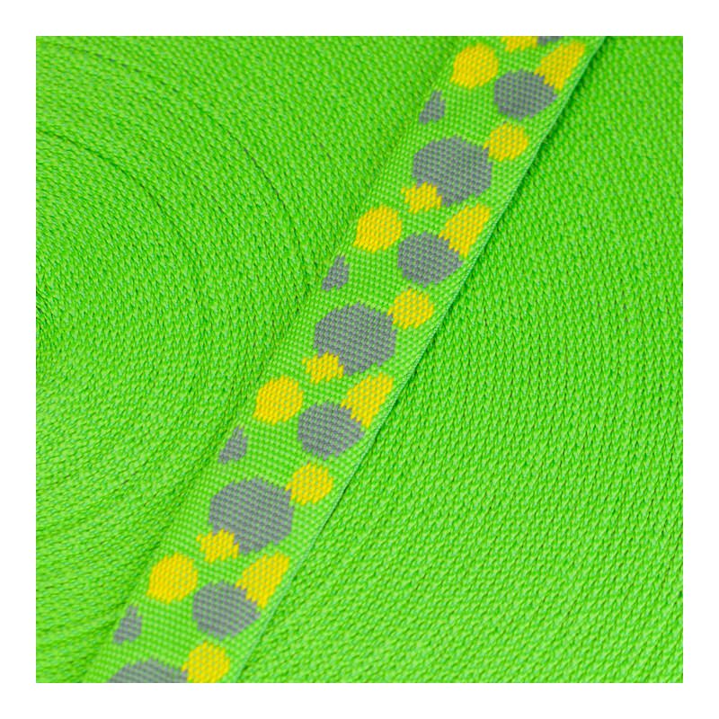 Gurtband mit Blubber Blasen grün 25 mm