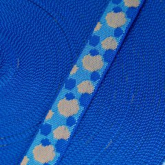 Gurtband mit Blubber Blasen blau 25 mm