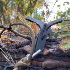 Grappling Hook faltbar - Edelstahl Enterhaken mit Paracord