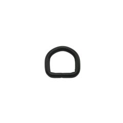 Stahl Halbrundring, D-Ring schwarz 10 mm