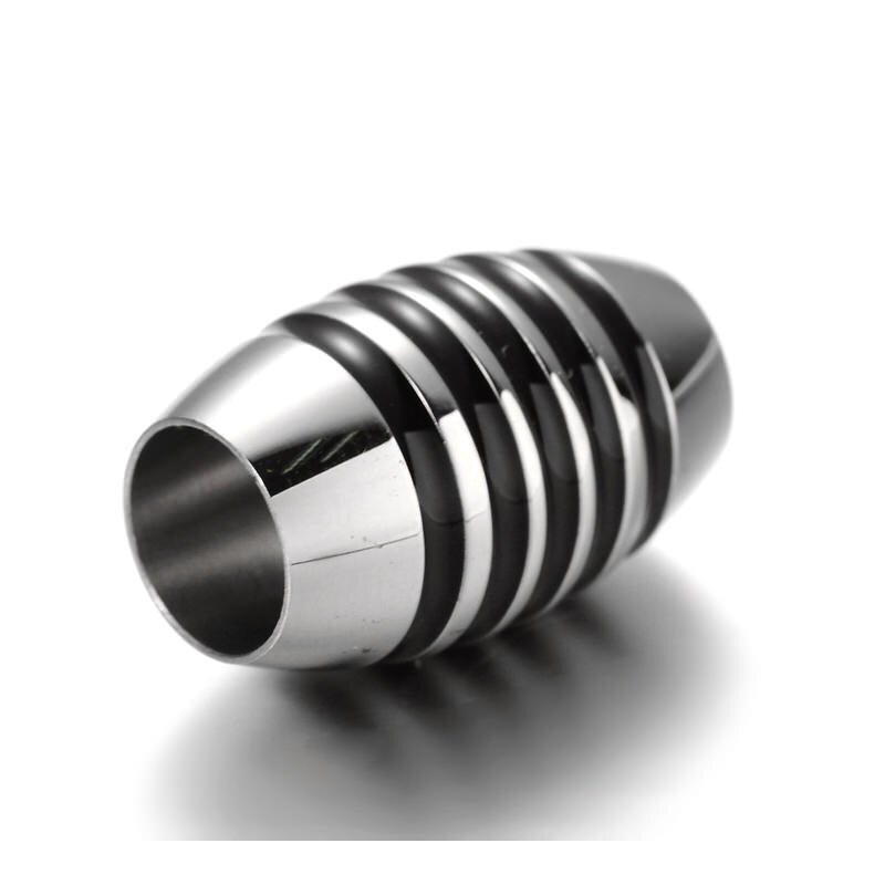 Magnetverschluss Edelstahl poliert 18 x 11.5 mm, Loch 6 mm