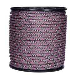 Premium - Hundeleineseil 10mm barbara pink-grey (PPM)