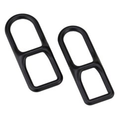 Spezial Stegring f&uuml;r Leinen schwarz f&uuml;r 10 mm Seile