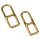 Spezial Stegring für Leinen Imperial Gold für 10 mm Seile