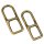 Spezial Stegring für Leinen Antikes Messing für 8 mm Seile