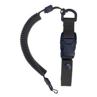 Quick Release Spiral Lanyard Army Green