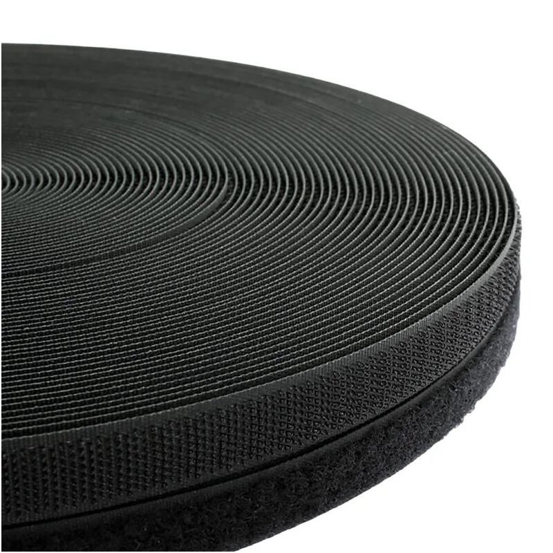 Klettverschluss - Velcro - schwarz 16 mm