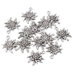 Edelweiß Anhänger silbern – Schmuck DIY...