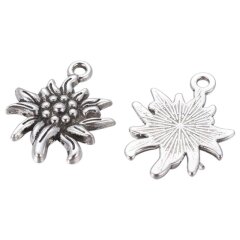 Edelweiß Anhänger silbern – Schmuck DIY...