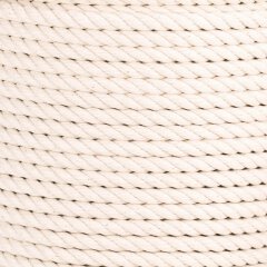 Baumwoll Seil 12mm gedreht, cremig-weiss