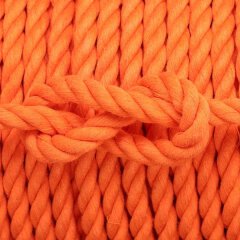 Baumwoll Seil gedreht 10mm orange