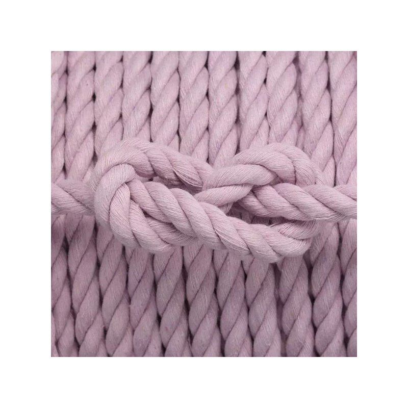 Baumwoll Seil gedreht 10mm lilac