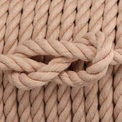 Baumwoll Seil gedreht 10mm nude