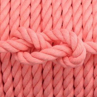 Baumwoll Seil gedreht 10mm coral