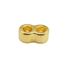 Antiksilber Bead "8" golden